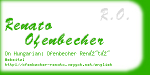 renato ofenbecher business card